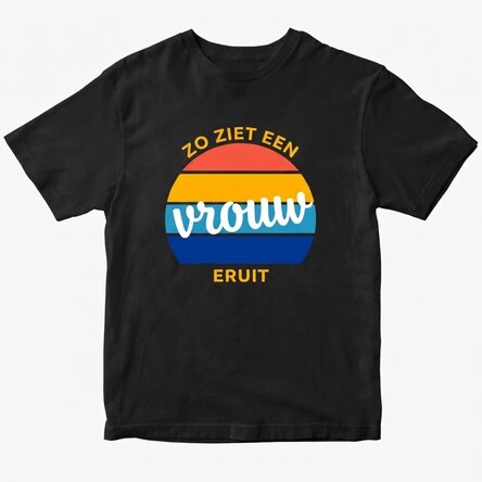 Katoenen T-shirt met gepersonaliseerde tekst - Buitengewoon
