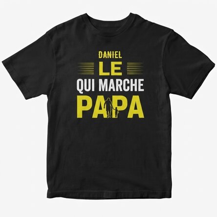 T-shirt en coton personnalisé avec un texte - The Walking Dad
