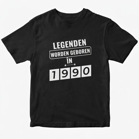 Katoenen T-shirt met gepersonaliseerde tekst - Legends are born in