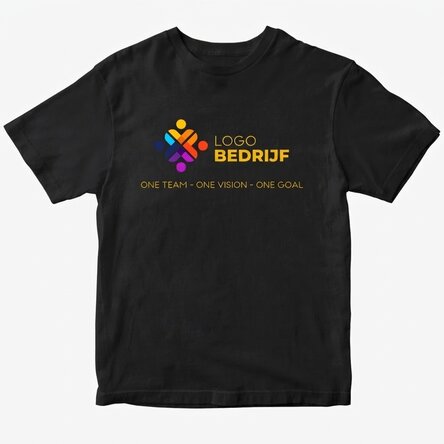 Gepersonaliseerd katoenen T-shirt met logo en tekst