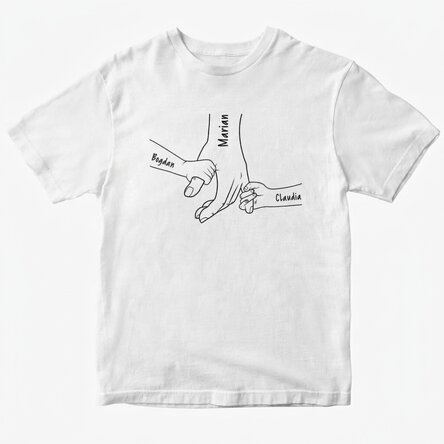 T-shirt en coton personnalisé avec le texte « Toujours près de toi »