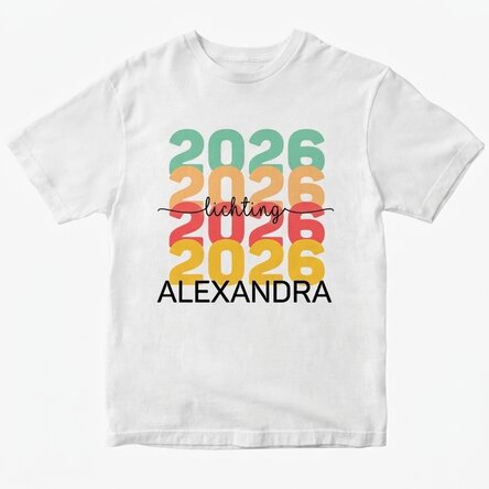 Katoenen T-shirt met gepersonaliseerde tekst - Aanbieding