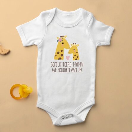 Gepersonaliseerd kinderpakje met een boodschap voor moeders