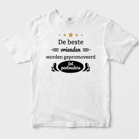 Katoenen T-shirt met gepersonaliseerde tekst - Promovati nasi