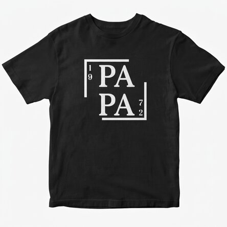 Katoenen T-shirt met gepersonaliseerde tekst - Papa