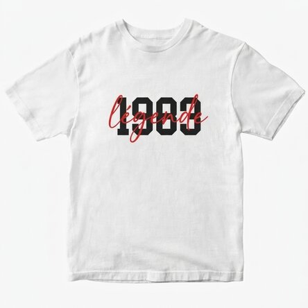 T-shirt en coton personnalisé avec un texte - Legend