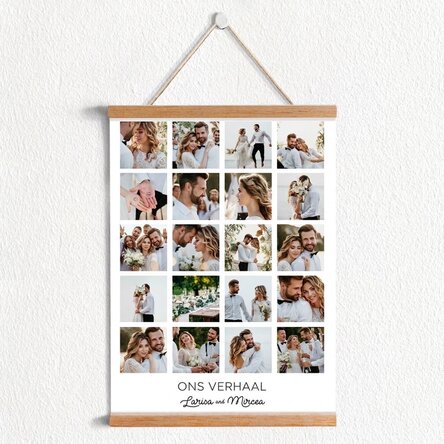 Gepersonaliseerde poster met 20 foto’s