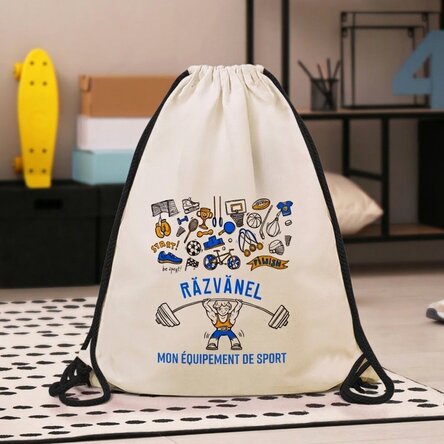 Sac à dos personnalisé avec prénom - Cours d'éducation physique