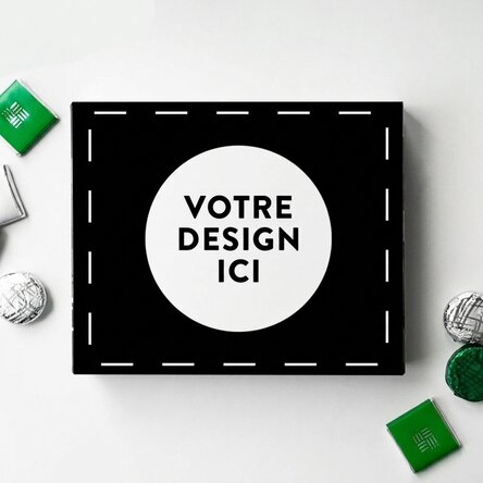 Boîte de bonbons personnalisée avec votre motif