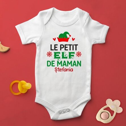 Body pour bébé personnalisé avec un texte - Little elf