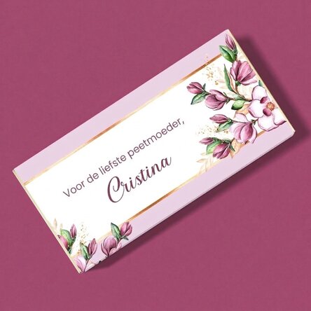Chocolade met naam en boodschap - Een mooie lente