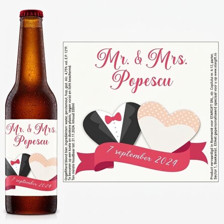 Bier met een persoonlijke boodschap - Bruiloft