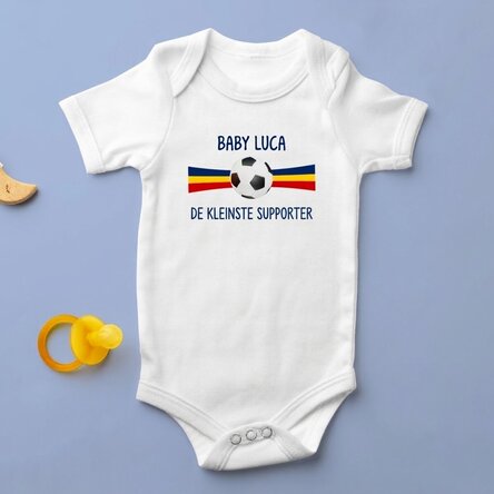 Gepersonaliseerd kinderbody met tekst - Voetbal