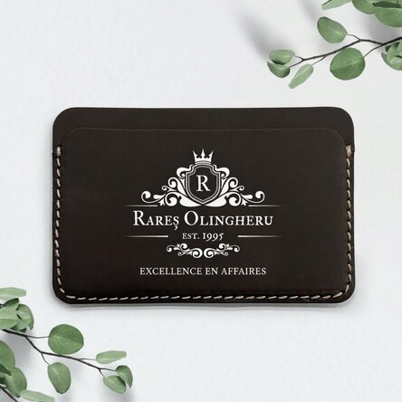 Portefeuille en cuir personnalisé, coloré et avec inscription - Excellence