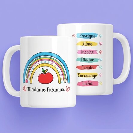 Tasse personnalisée avec un texte - Le métier d'enseignant