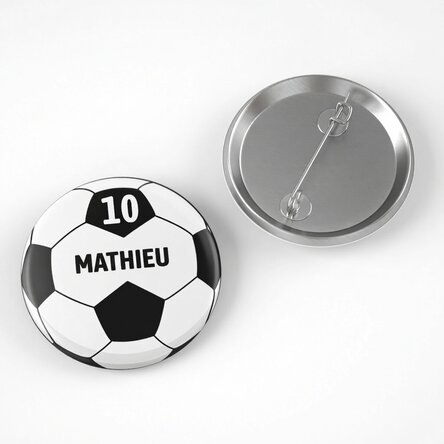 Insigne personnalisé avec prénom - Ballon
