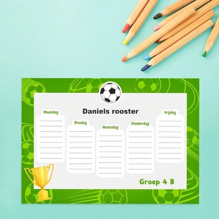 Gepersonaliseerd rooster met tekst - Trofee