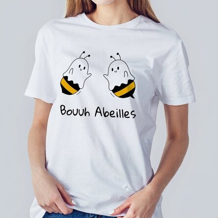 T-shirt en coton personnalisé avec un texte - Boo
