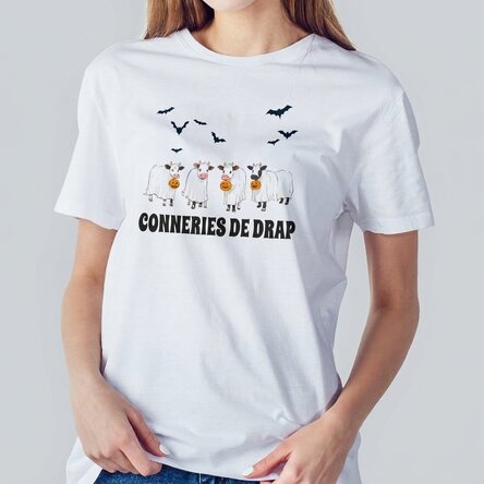 T-shirt en coton personnalisé avec un texte - BullSheet