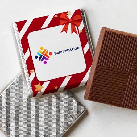 Gepersonaliseerde mini-chocolade met logo - Kerstmis