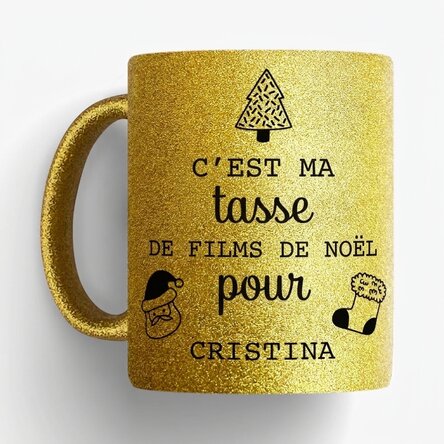 Tasse personnalisée avec message - Film de Noël