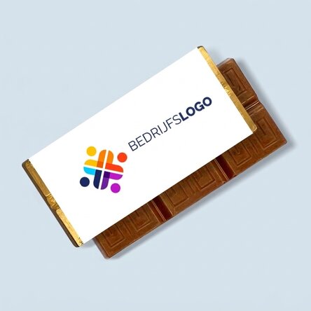 Gepersonaliseerde mini-chocoladereep met logo