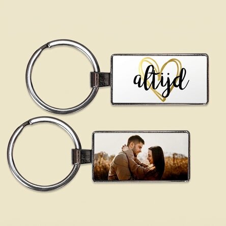 Gepersonaliseerde sleutelhanger met een foto - Always