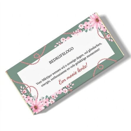 Chocolade op maat met boodschap en logo