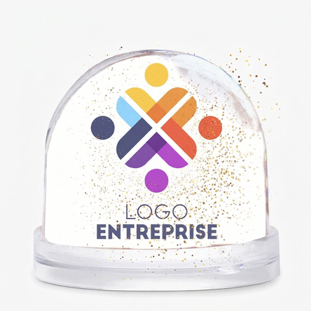 Globe de bureau personnalisé avec logo