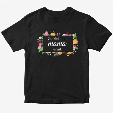 Katoenen T-shirt met gepersonaliseerde tekst - Buitengewone vrouw