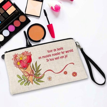 Gepersonaliseerde make-upset met tekst - Flowers
