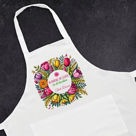 Op maat gemaakte geschenkdoos met tekst - Lentebloemen