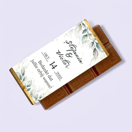 Gepersonaliseerde mini-chocoladetablet met boodschap - Bijzondere momenten