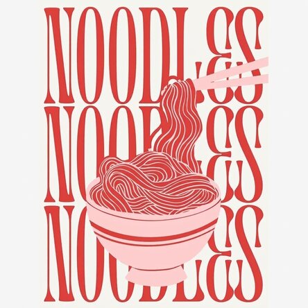 Poster 'Noodles Lover'