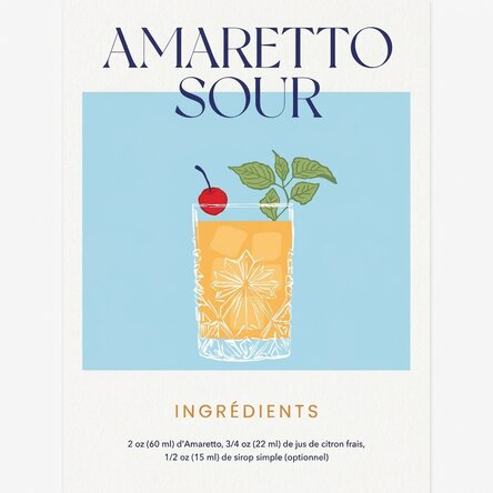 Affiche « Amaretto Sour »