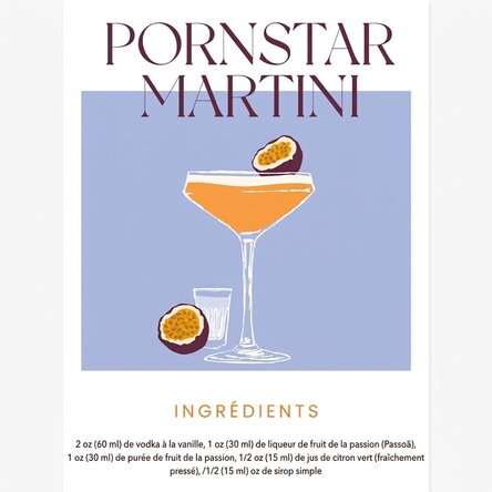 Affiche « Pornstar Martini »