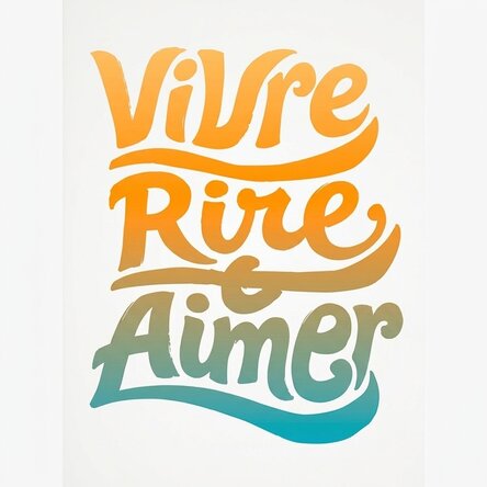 Affiche « Live, laugh, love »