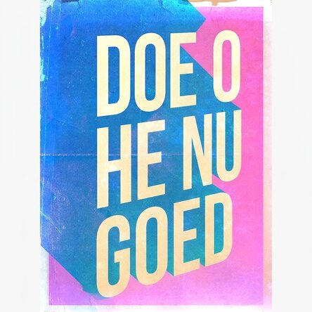 Poster 'Do it right now'