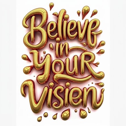 Poster 'Geloof in je visie'