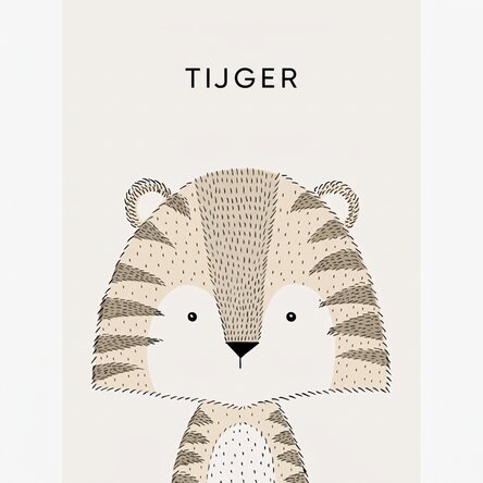 Poster met een tijger