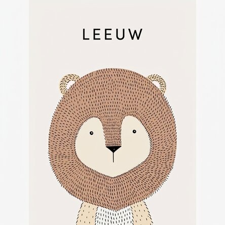 Poster Leeuw