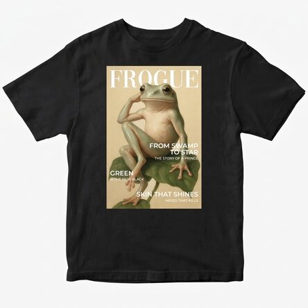 Katoenen T-shirt met gepersonaliseerde tekst - Frogue