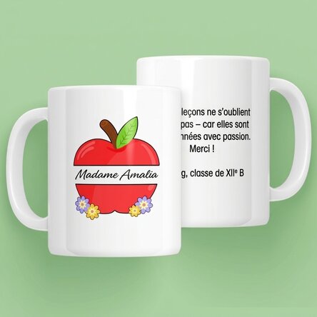 Tasse personnalisée avec inscription - Enseignants