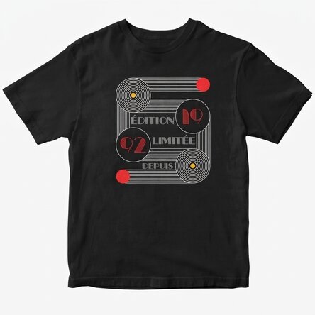 T-shirt en coton personnalisé avec un texte - Bauhaus Birthday