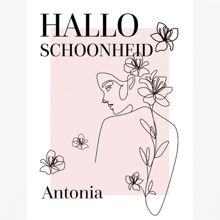 Gepersonaliseerde poster met tekst - Ciao Bella