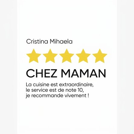 Affiche personnalisée avec texte - Avis