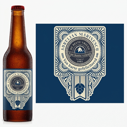 Bier met een persoonlijke boodschap - Vintage Hop