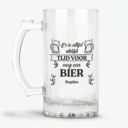 Gepersonaliseerde bierpul met boodschap - Time for Beer