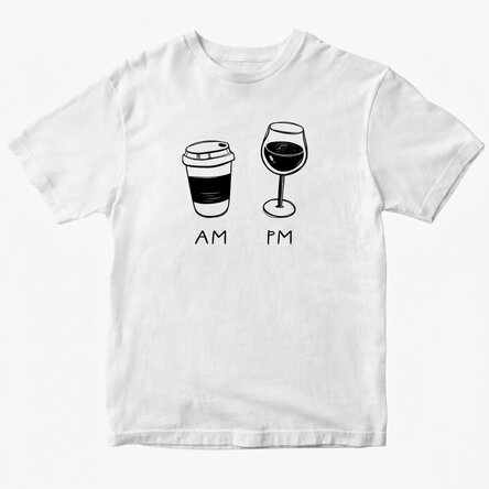 T-shirt en coton personnalisé - AM/PM