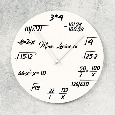 Montre personnalisée avec un prénom - Mathématiques
